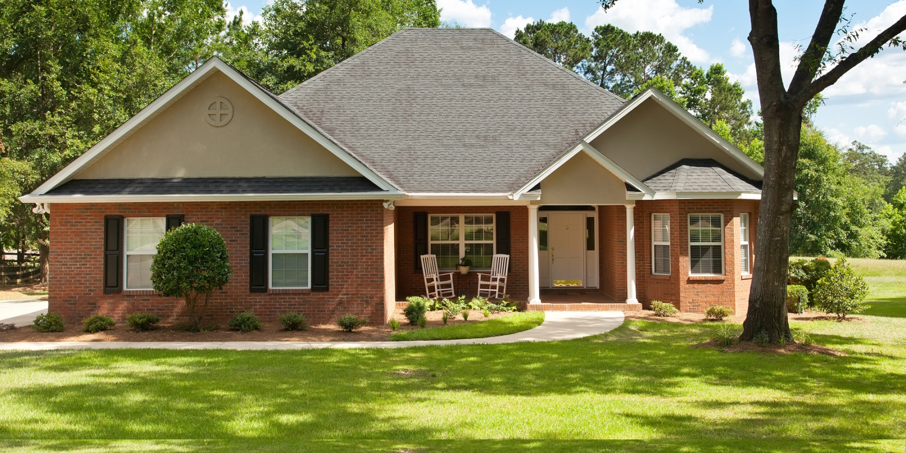 Business man under an umbrella
